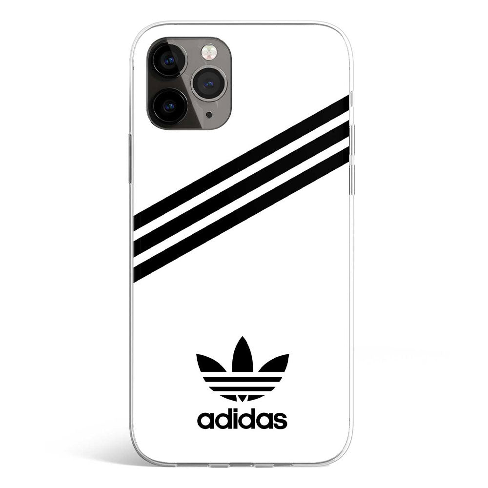 White Adidas phone cover available in iPhone, Samsung, Huawei, Oppo and Xiaomi covers.
Choose your mobile model and buy now.