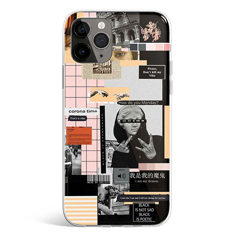 Aesthetic collage phone cover available in iPhone, Samsung, Huawei, Oppo and Xiaomi covers. 
Choose your mobile model and buy now.