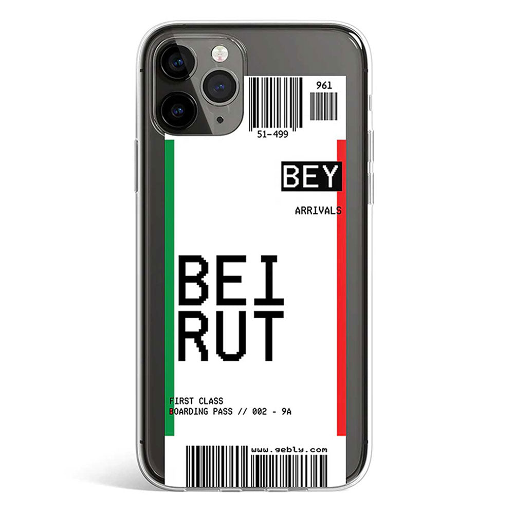 BEIRUT TICKET phone cover available in iPhone, Samsung, Huawei, Oppo and Xiaomi covers.
Choose your mobile model and buy now.