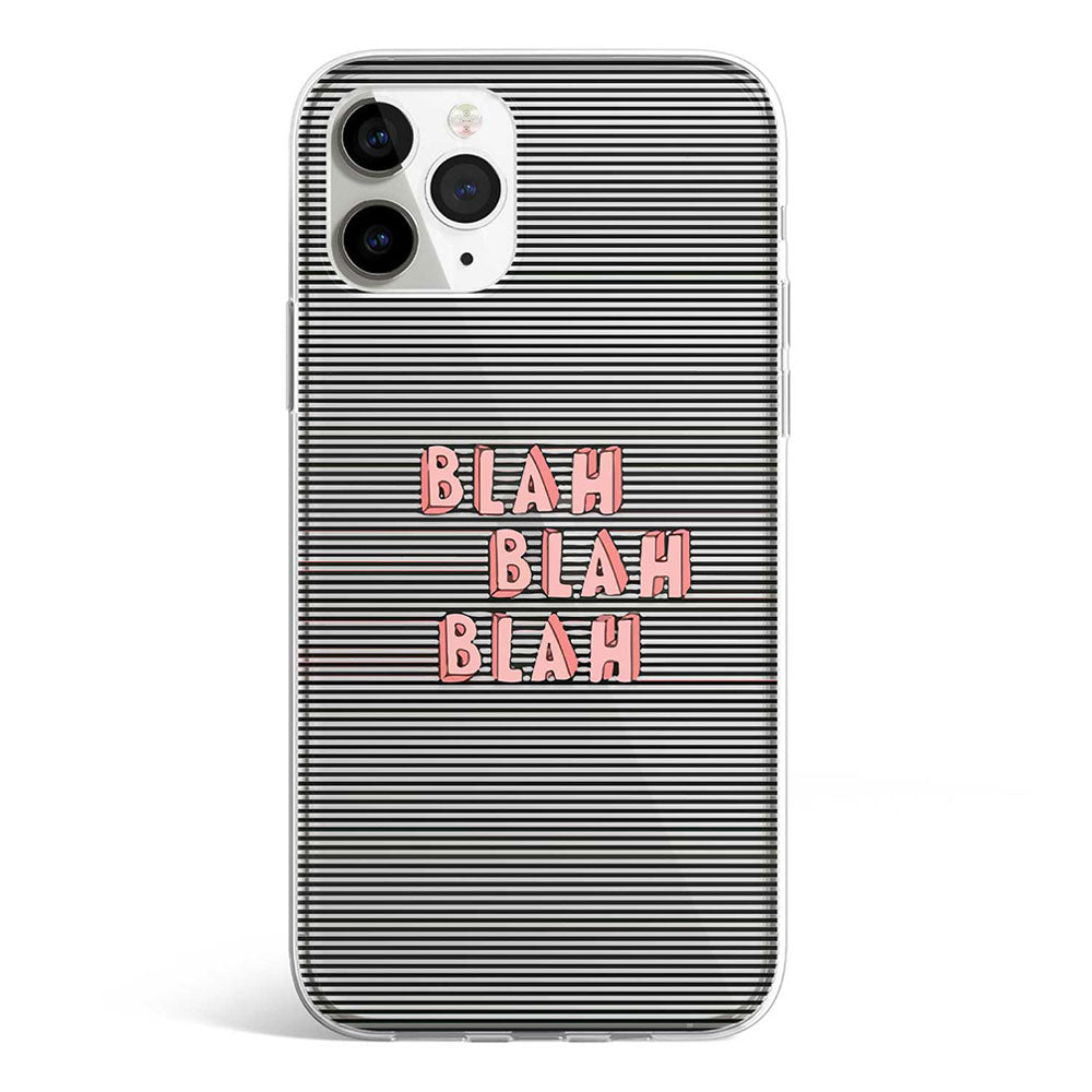 BLAH BLAH BLAH phone cover available in iPhone, Samsung, Huawei, Oppo and Xiaomi covers.
Choose your mobile model and buy now.