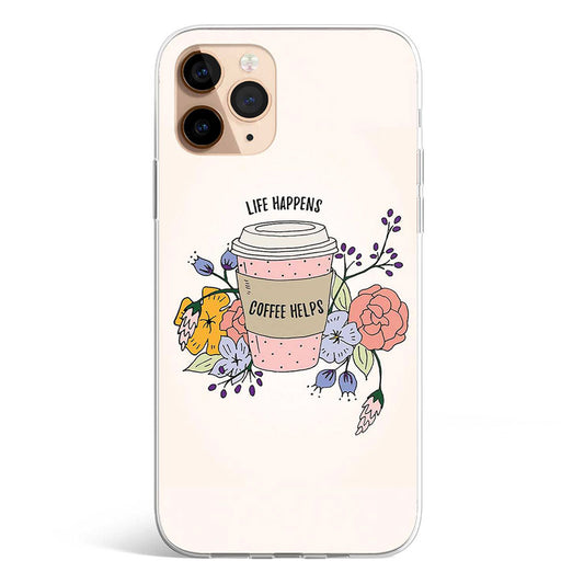 COFFEE HELPS phone cover available in iPhone, Samsung, Huawei, Oppo and Xiaomi covers. 
Choose your mobile model and buy now.