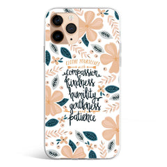 FLORAL KINDNESS phone cover available in iPhone, Samsung, Huawei, Oppo and Xiaomi covers.
Choose your mobile model and buy now.