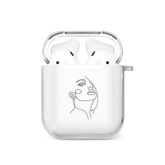 LADY LINE ART AIRPODS CASE