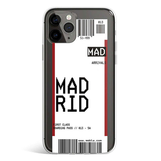 MADRID TICKET phone cover available in iPhone, Samsung, Huawei, Oppo and Xiaomi covers. 
Choose your mobile model and buy now.