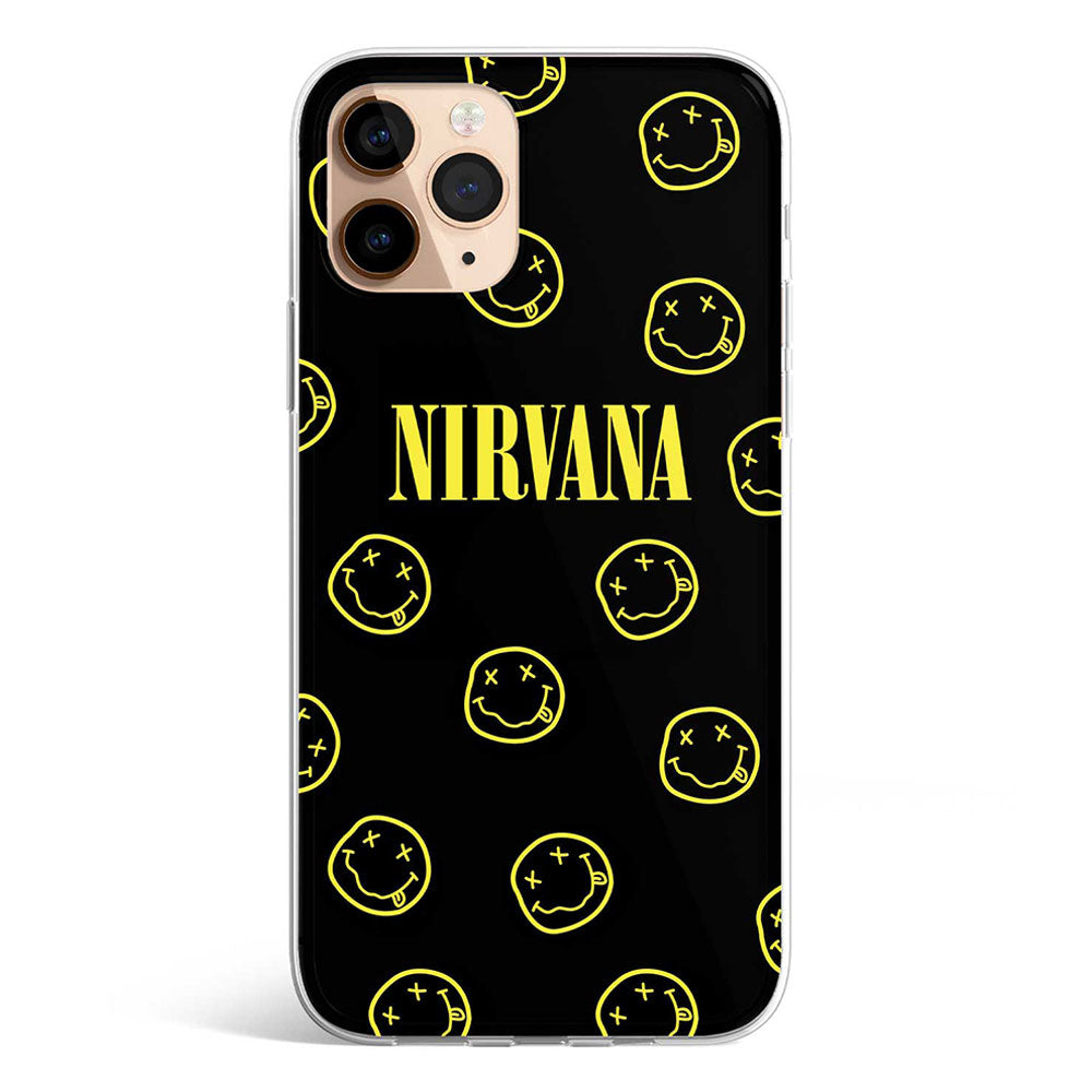 NIRVANA phone cover available in iPhone, Samsung, Huawei, Oppo and Xiaomi covers. 
Choose your mobile model and buy now.