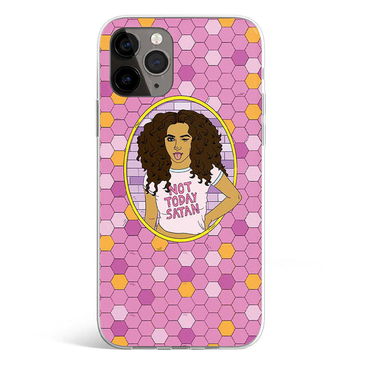 NOT TODAY SATAN phone cover available in iPhone, Samsung, Huawei, Oppo and Xiaomi covers. 
Choose your mobile model and buy now.