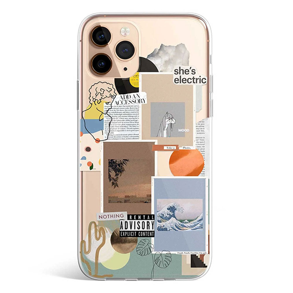 She's electric collage phone cover available in iPhone, Samsung, Huawei, Oppo and Xiaomi covers. 
Choose your mobile model and buy now.