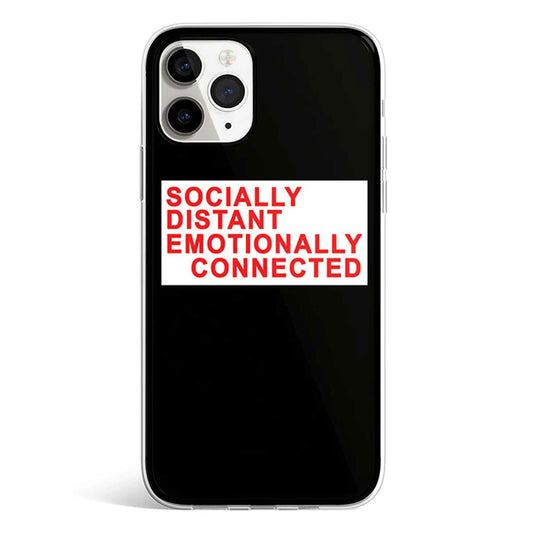 SOCIALLY DISTANT phone cover available in iPhone, Samsung, Huawei, Oppo and Xiaomi covers. 
Choose your mobile model and buy now.