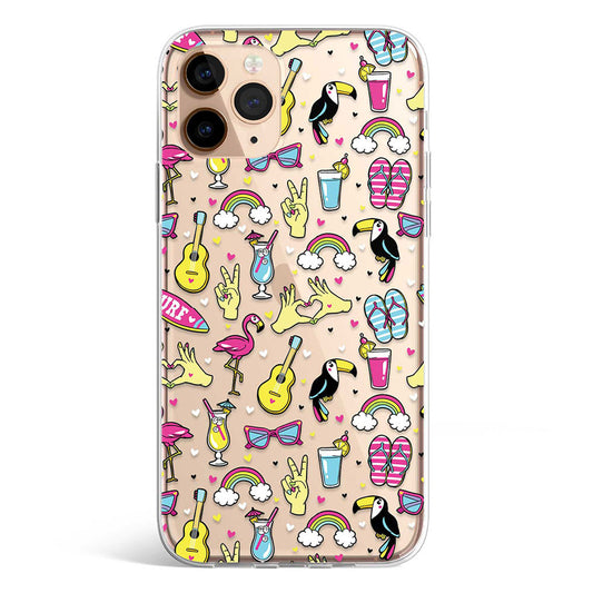 SUMMER PATTERN phone cover available in iPhone, Samsung, Huawei, Oppo and Xiaomi covers. 
Choose your mobile model and buy now.