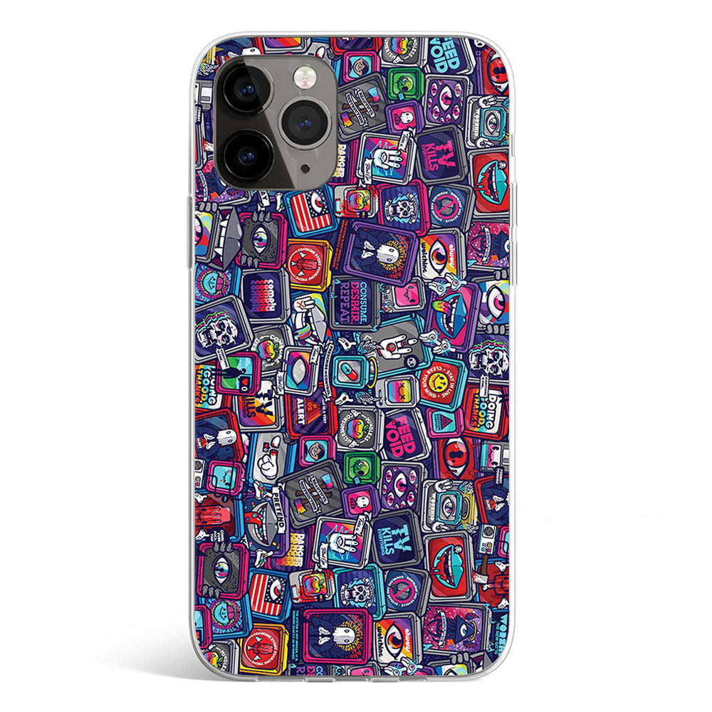 TV PATTERN phone cover available in iPhone, Samsung, Huawei, Oppo and Xiaomi covers. 
Choose your mobile model and buy now.