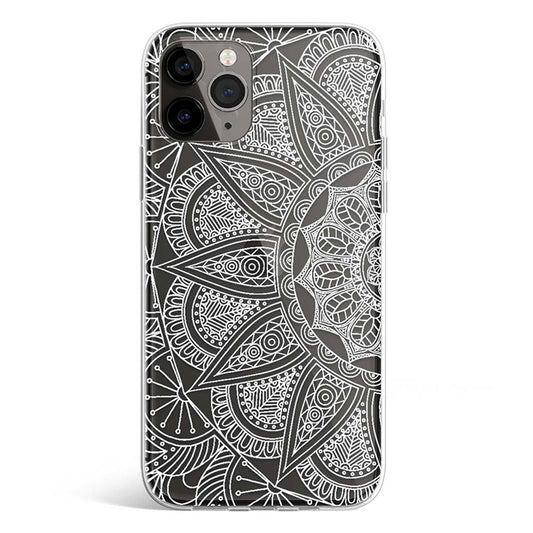 WHITE MANDALA phone cover available in iPhone, Samsung, Huawei, Oppo and Xiaomi covers. 
Choose your mobile model and buy now.