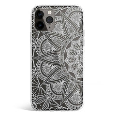 WHITE MANDALA phone cover available in iPhone, Samsung, Huawei, Oppo and Xiaomi covers. 
Choose your mobile model and buy now.
