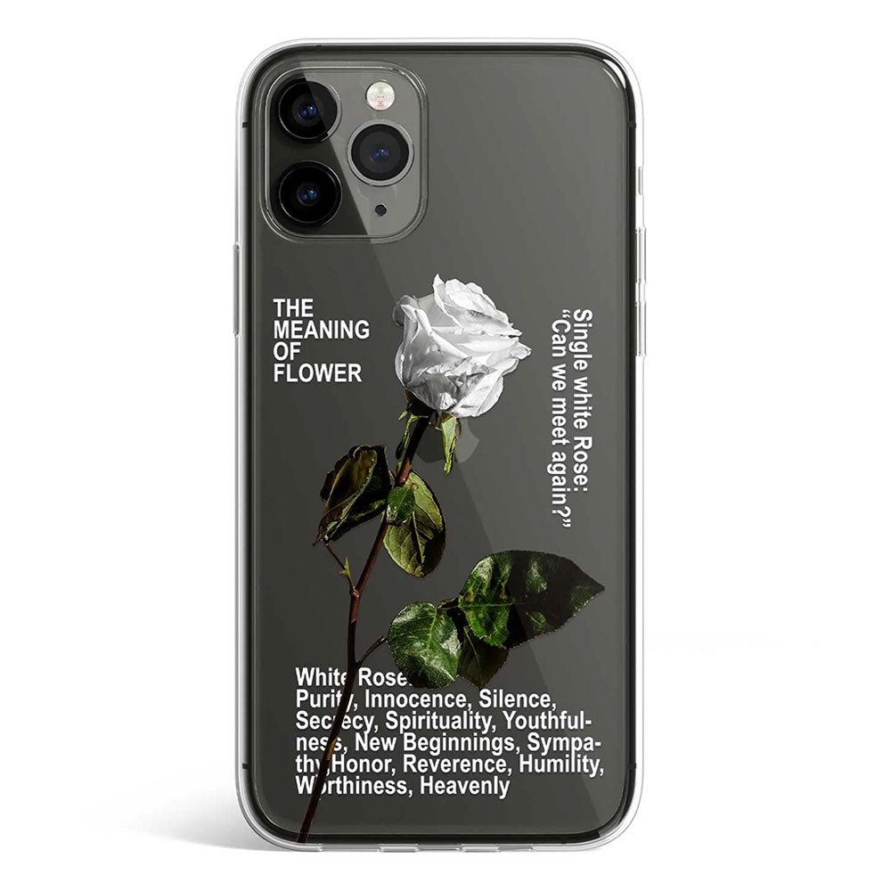 White Rose phone cover available in iPhone, Samsung, Huawei, Oppo and Xiaomi covers.
Choose your mobile model and buy now.
