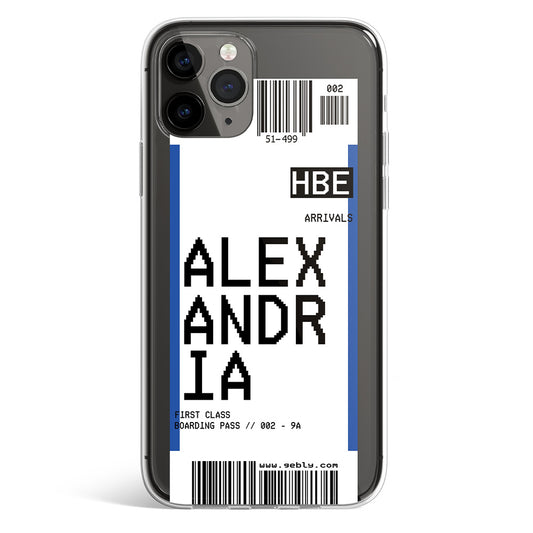 ALEXANDRIA TICKET PHONE CASE