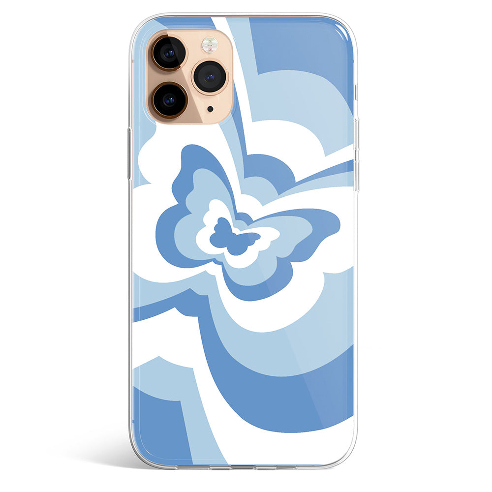 Blue Butterfly Shades Case Phone Case by Gebly, phone case available in Egypt with cash on delivery