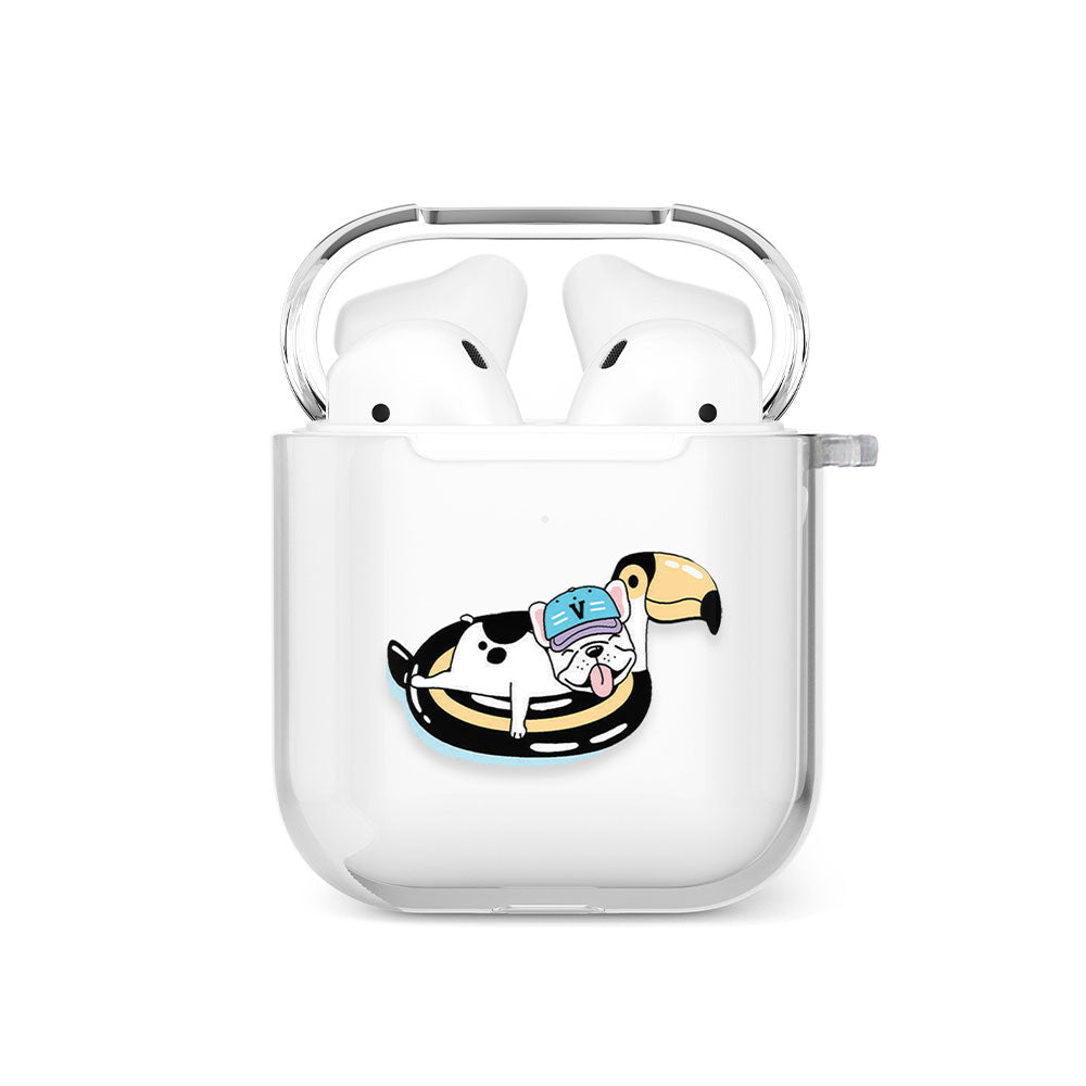 Dog Splash AirPods Case by Gebly, airpods case available in Egypt with cash on delivery