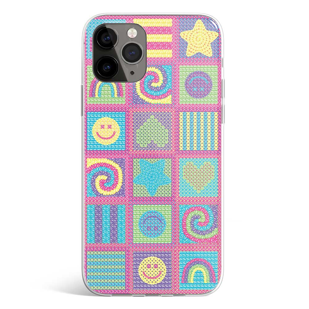SMILEY STAMPS PHONE CASE