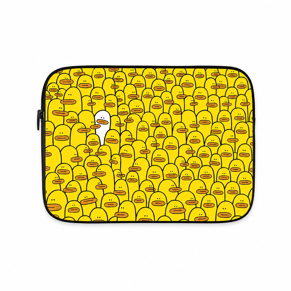 One Of One laptop sleeve yellow ducks pattern without strap
