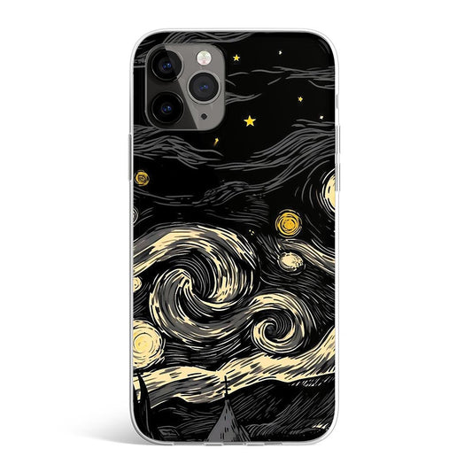 BLACK STARRY PHONE CASE