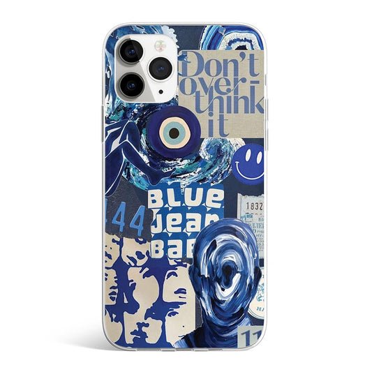 BLUE OVERTHINKING PHONE CASE