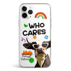 WHO CARES PHONE CASE