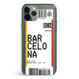 Barcelona ticket phone case styled as travel boarding pass, Gebly Egypt