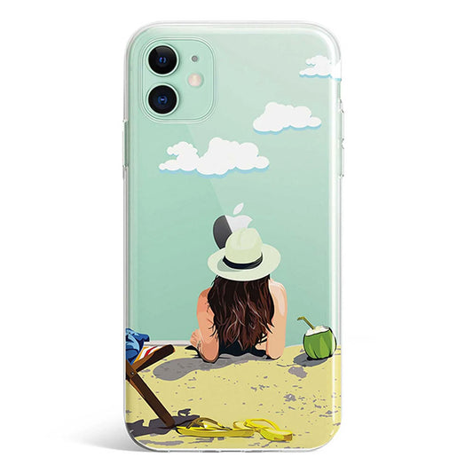 Girl on a beach phone cover available in iPhone, Samsung, Huawei, Oppo and Xiaomi covers. 
Choose your mobile model and buy now. 
