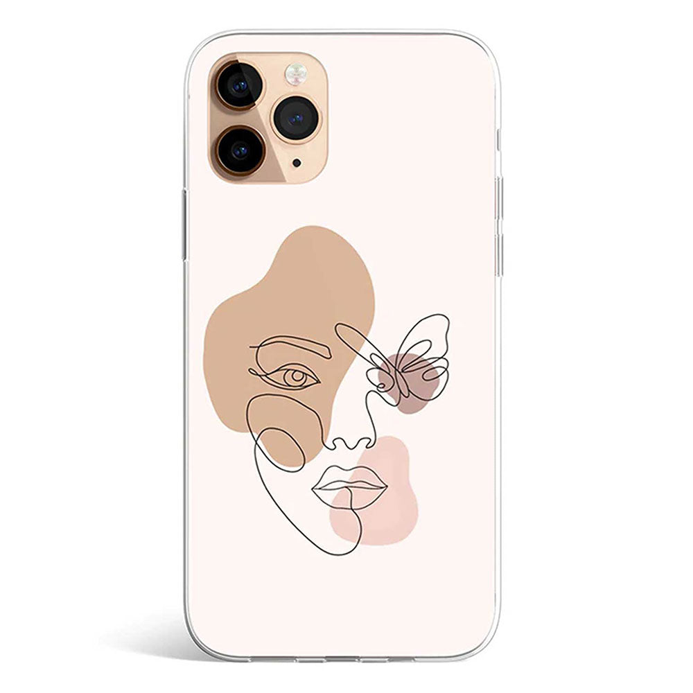 BEIGE LADYFLY line art phone cover available in iPhone, Samsung, Huawei, Oppo and Xiaomi covers. 
Choose your mobile model and buy now. 
