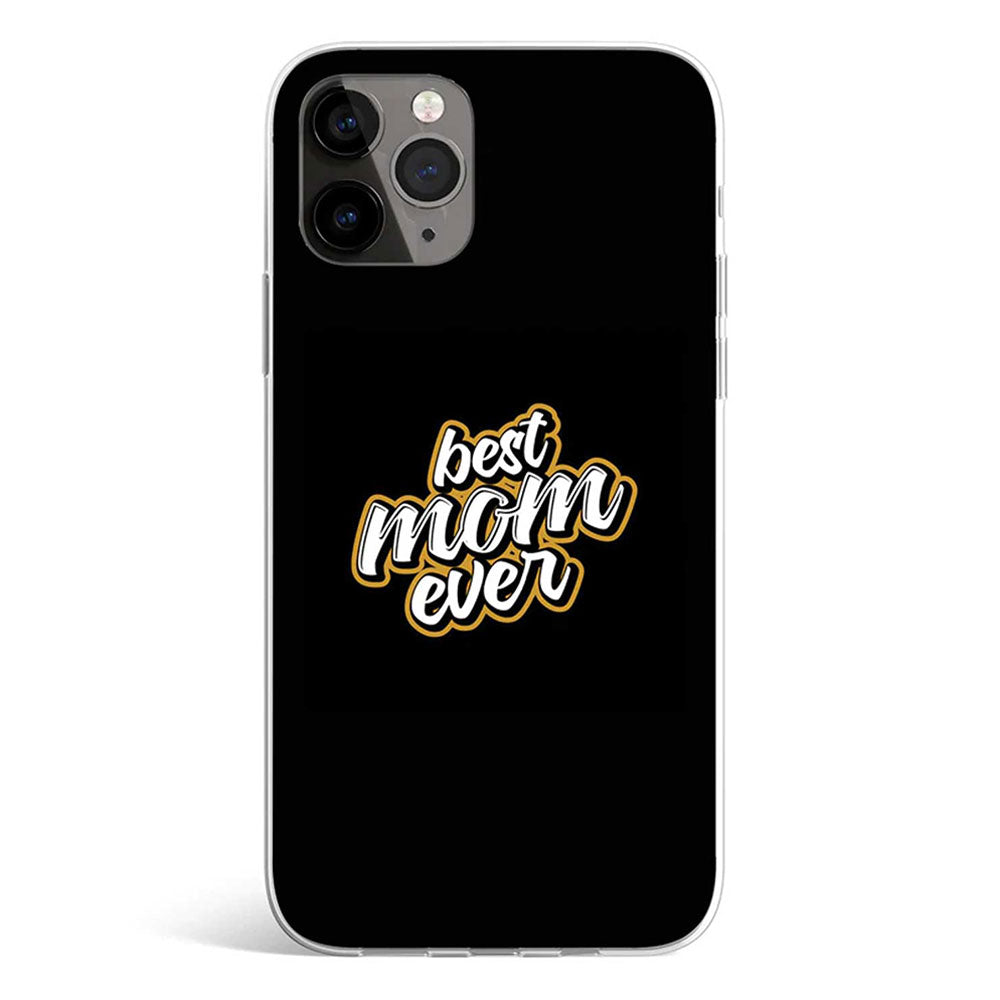 Best mom ever phone case with mother statement typography, Gebly Egypt