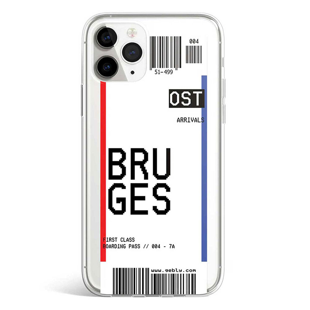 BRUGES TICKET phone cover available in iPhone, Samsung, Huawei, Oppo and Xiaomi covers. 
Choose your mobile model and buy now. 
