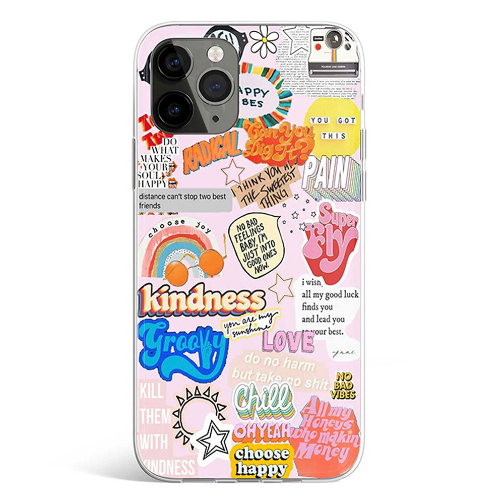 Chill collage phone cover available in iPhone, Samsung, Huawei, Oppo and Xiaomi covers. 
Choose your mobile model and buy now. 
