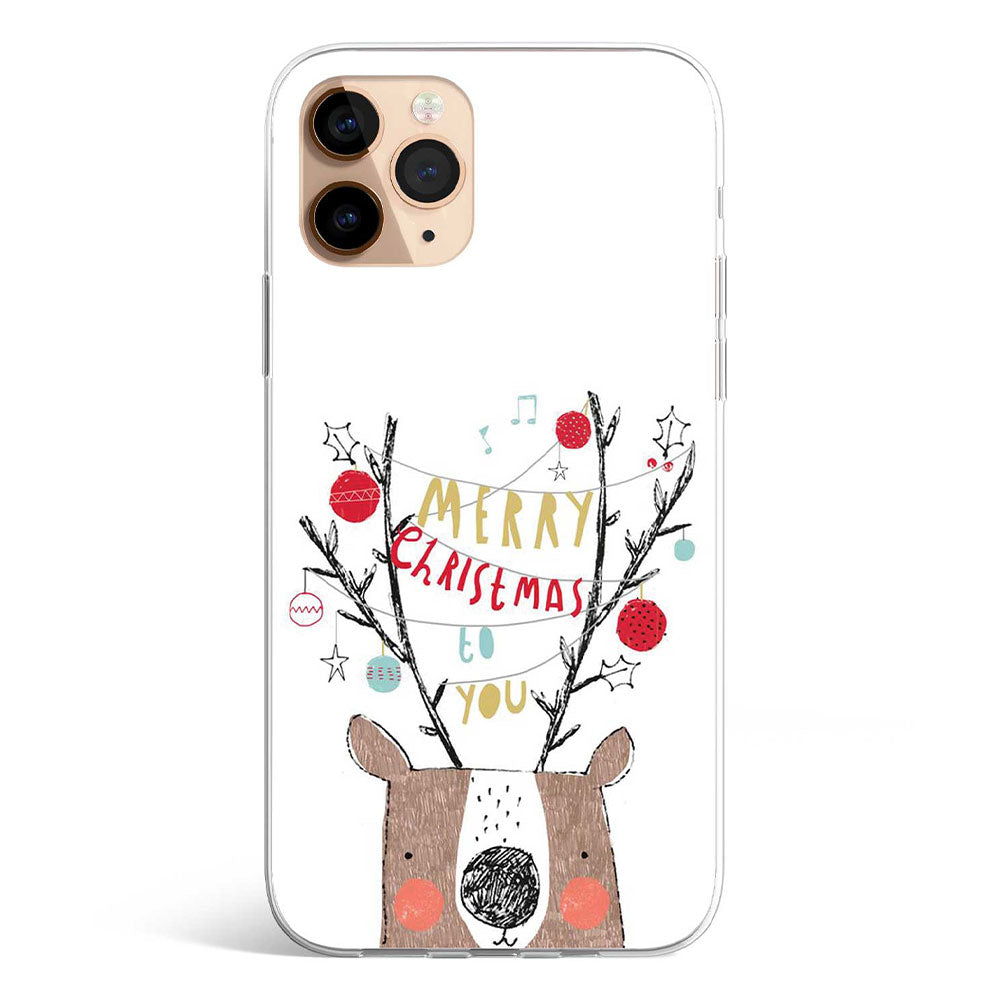 Christmas deer phone case with elegant reindeer illustration, Gebly Egypt