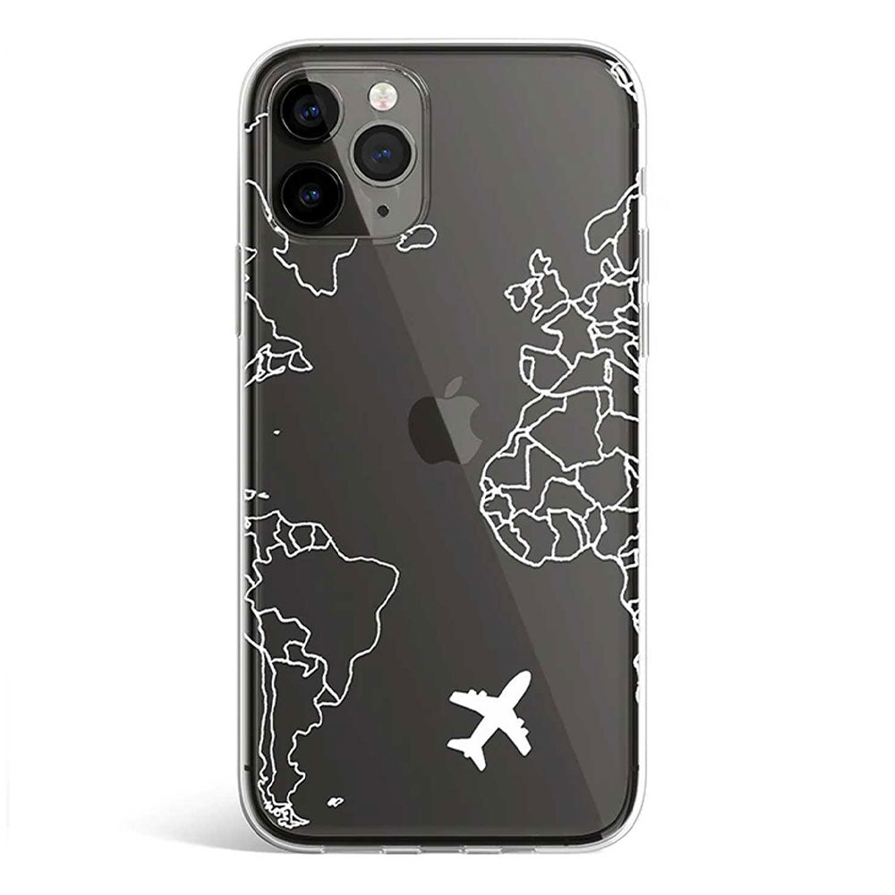 CLEAR WHITE TRAVELER phone cover available in iPhone, Samsung, Huawei, Oppo and Xiaomi covers. 
Choose your mobile model and buy now. 
