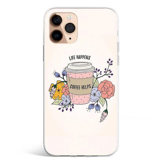 COFFEE HELPS phone cover available in iPhone, Samsung, Huawei, Oppo and Xiaomi covers. 
Choose your mobile model and buy now. 

