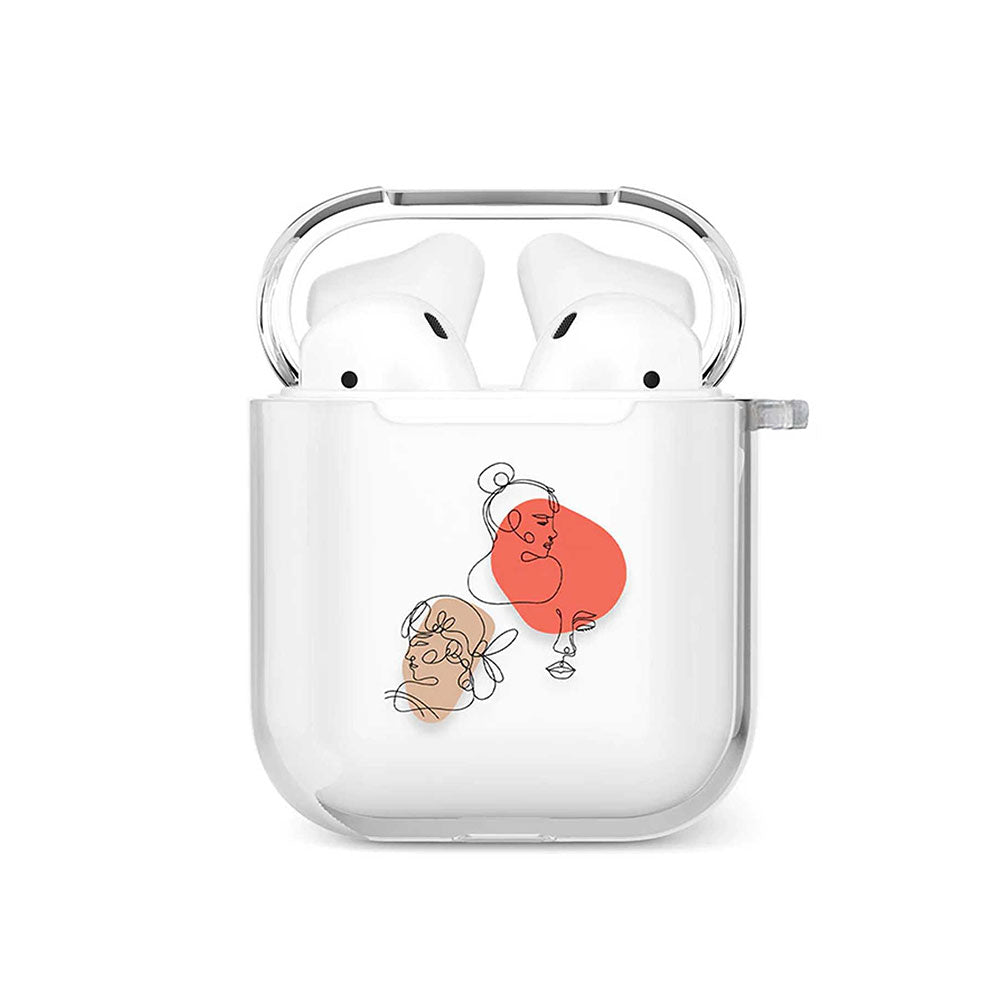 COLORFUL FACE LINE AIRPODS CASE