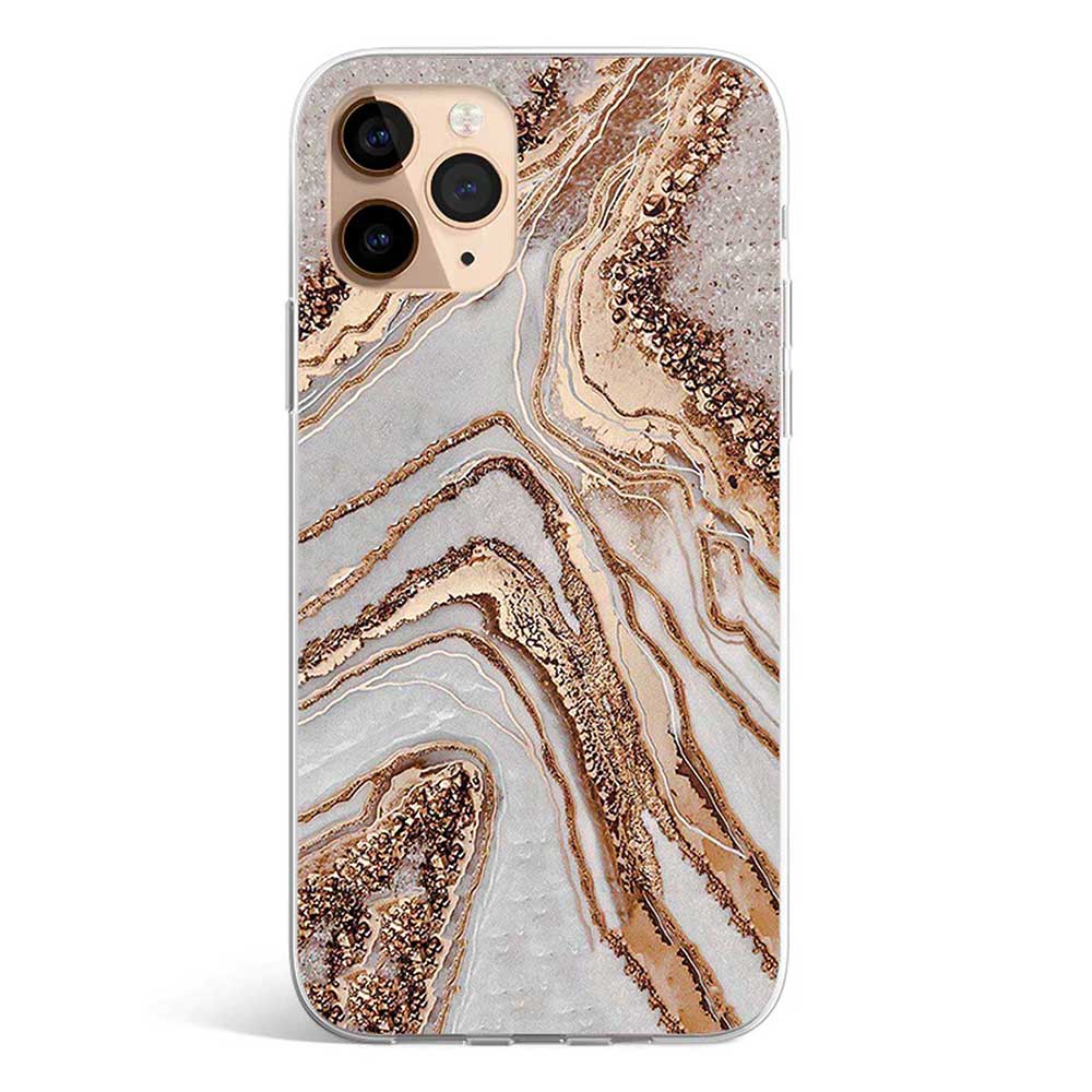 Crema Marfil marble phone case with warm beige stone print, Gebly Egypt