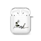 CUSTOM INITIALS ROSE AIRPODS CASE