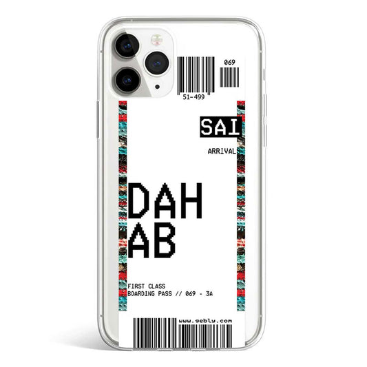 DAHAB TICKET phone cover available in iPhone, Samsung, Huawei, Oppo and Xiaomi covers. 
Choose your mobile model and buy now. 
