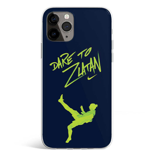 DARE TO ZLATAN phone cover available in iPhone, Samsung, Huawei, Oppo and Xiaomi covers. 
Choose your mobile model and buy now. 
