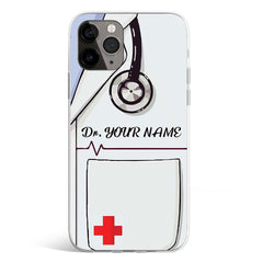 Personalised Doctor’s coat phone cover available in iPhone, Samsung, Huawei, Oppo and Xiaomi covers. Write your name below and we will do the magic. 
