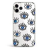 Blue eye phone case with protective nazar evil eye print, Gebly Egypt