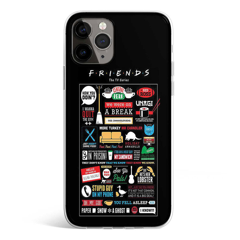 Friends series phone case with iconic sitcom tribute print, Gebly Egypt