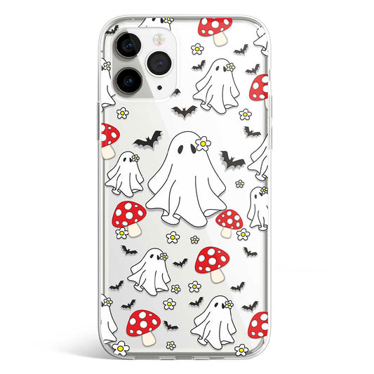 Halloween Ghosts and mushrooms phone cover available in iPhone, Samsung, Huawei, Oppo and Xiaomi covers.
Choose your mobile model and buy now.