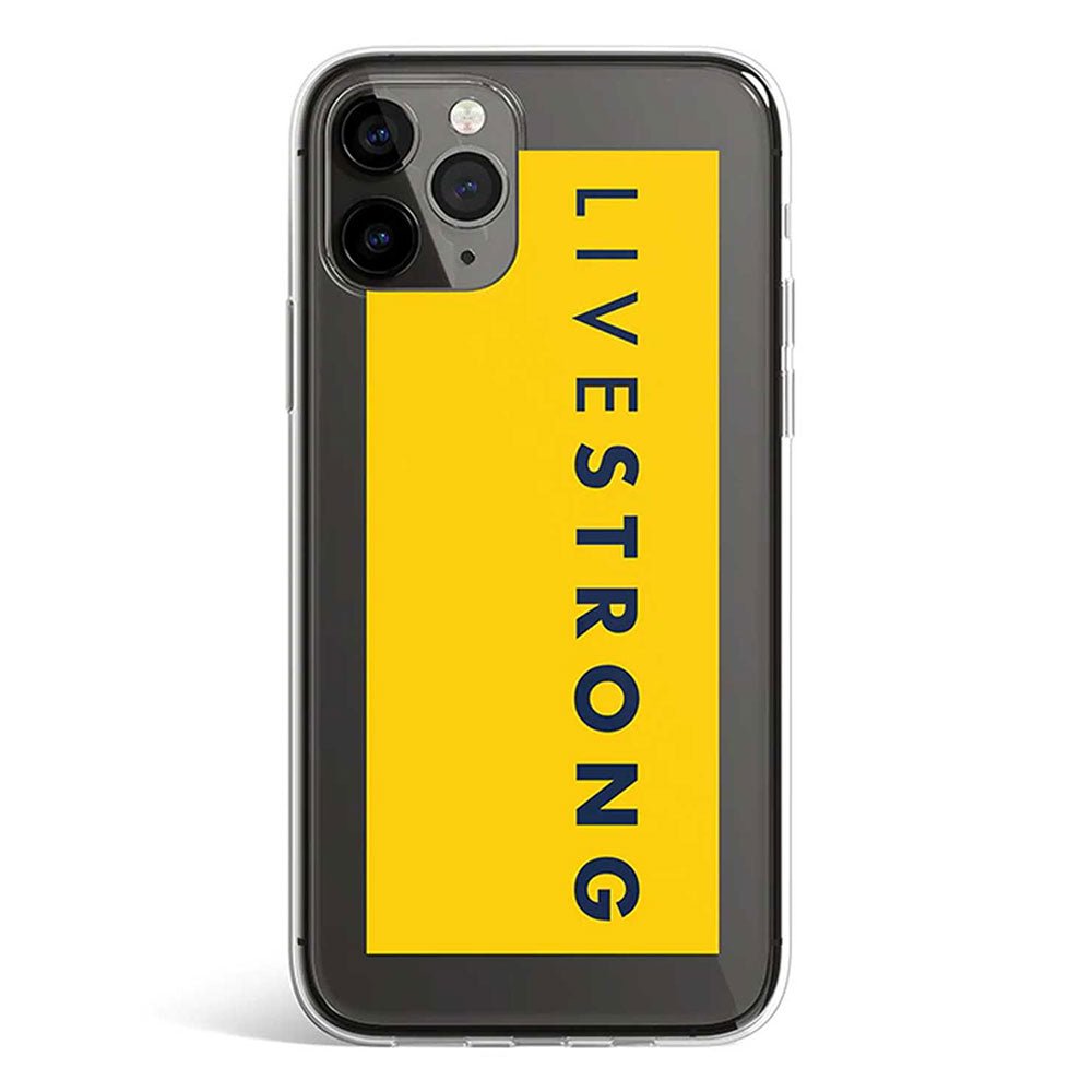 LIVE STRONG phone cover available in iPhone, Samsung, Huawei, Oppo and Xiaomi covers. 
Choose your mobile model and buy now. 
