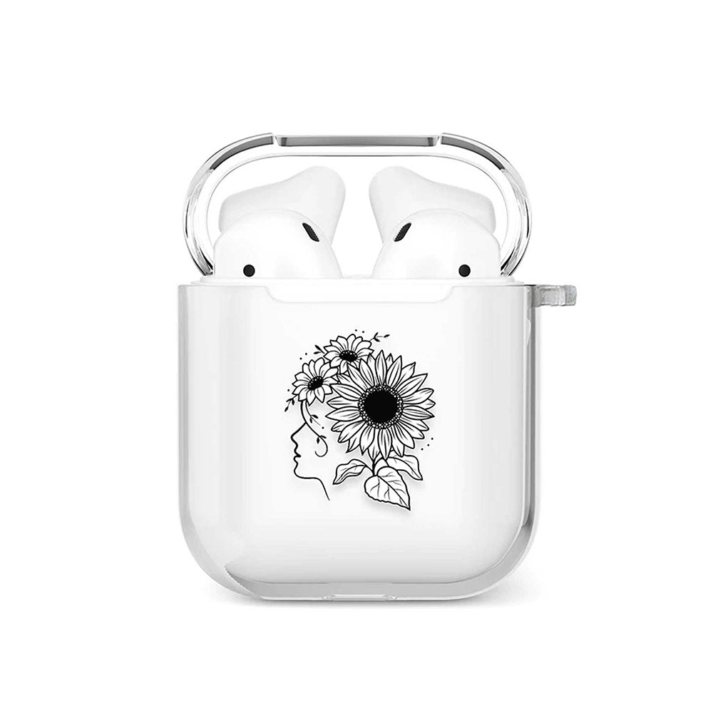 Miss Sunflowers AirPods Case by Gebly, airpods case available in Egypt with cash on delivery