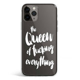 Queen of everything phone case with bold girl power crown typography, Gebly Egypt