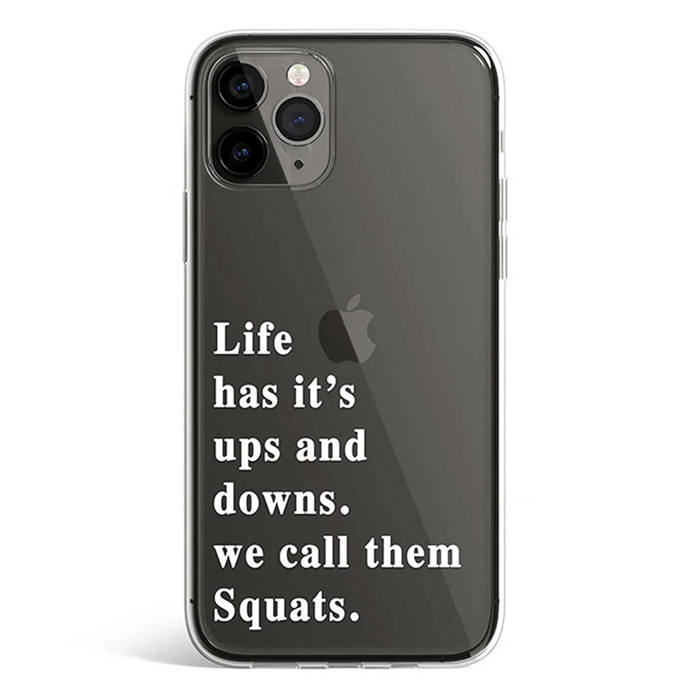 Squats phone cover available in iPhone, Samsung, Huawei, Oppo and Xiaomi covers. 
Choose your mobile model and buy now. 
