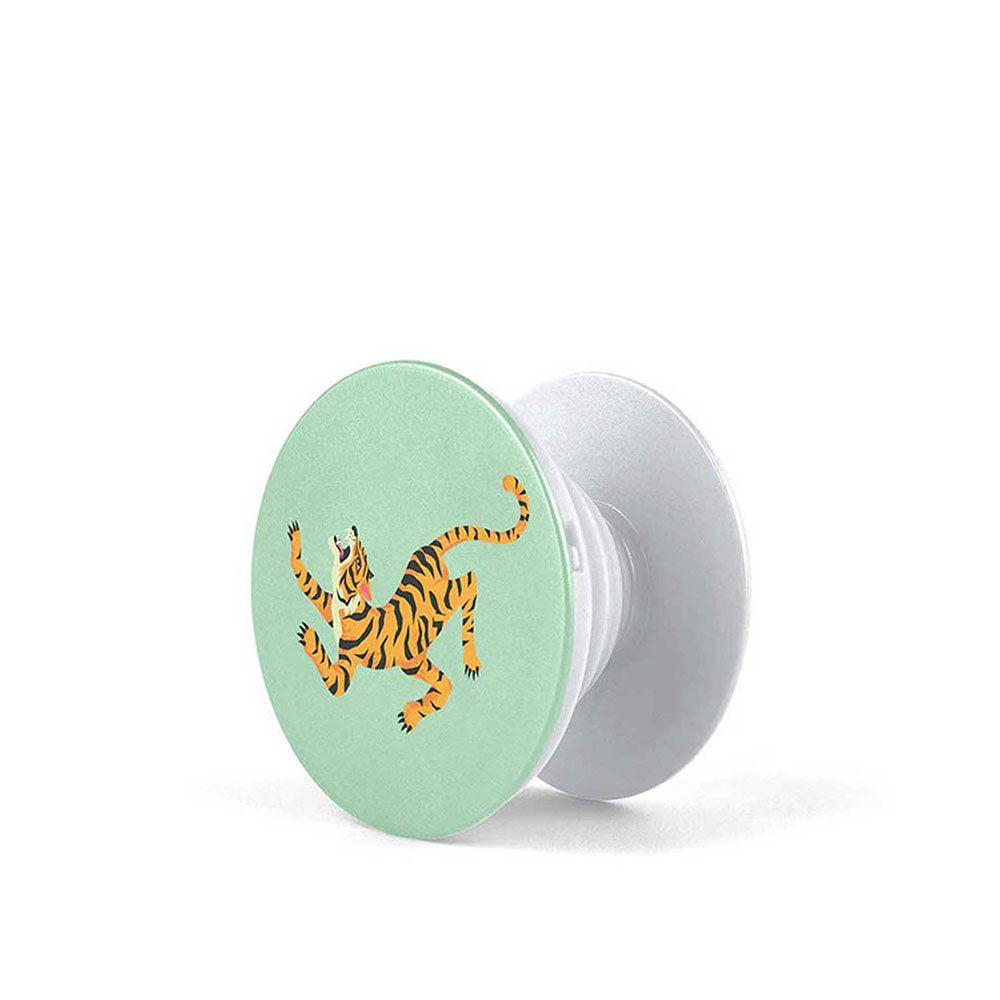Tiger Mint Green Pop Socket by Gebly, pop socket available in Egypt with cash on delivery