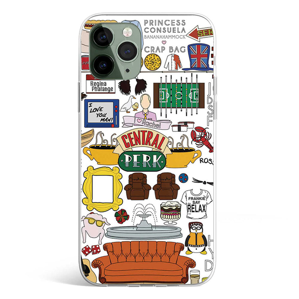WHITE FRIENDS SERIES phone cover available in iPhone, Samsung, Huawei, Oppo and Xiaomi covers. 
Choose your mobile model and buy now. 
