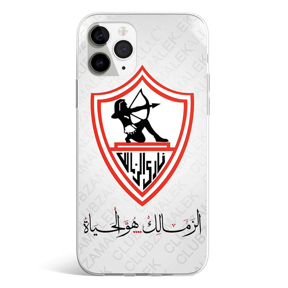 ZAMALEK IS LIFE phone cover available in iPhone, Samsung, Huawei, Oppo and Xiaomi covers. 
Choose your mobile model and buy now. 

